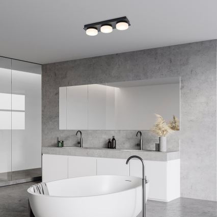 Rabalux - LED taklampa för badrum 3xLED/6W/230V IP44 svart