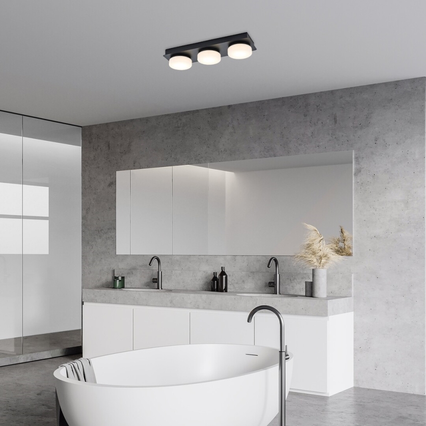 Rabalux - LED taklampa för badrum 3xLED/6W/230V IP44 svart