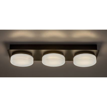 Rabalux - LED taklampa för badrum 3xLED/6W/230V IP44 svart