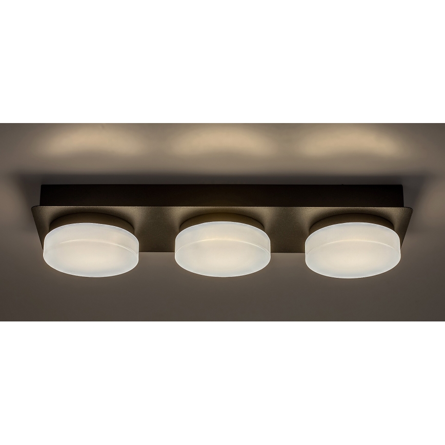 Rabalux - LED taklampa för badrum 3xLED/6W/230V IP44 svart