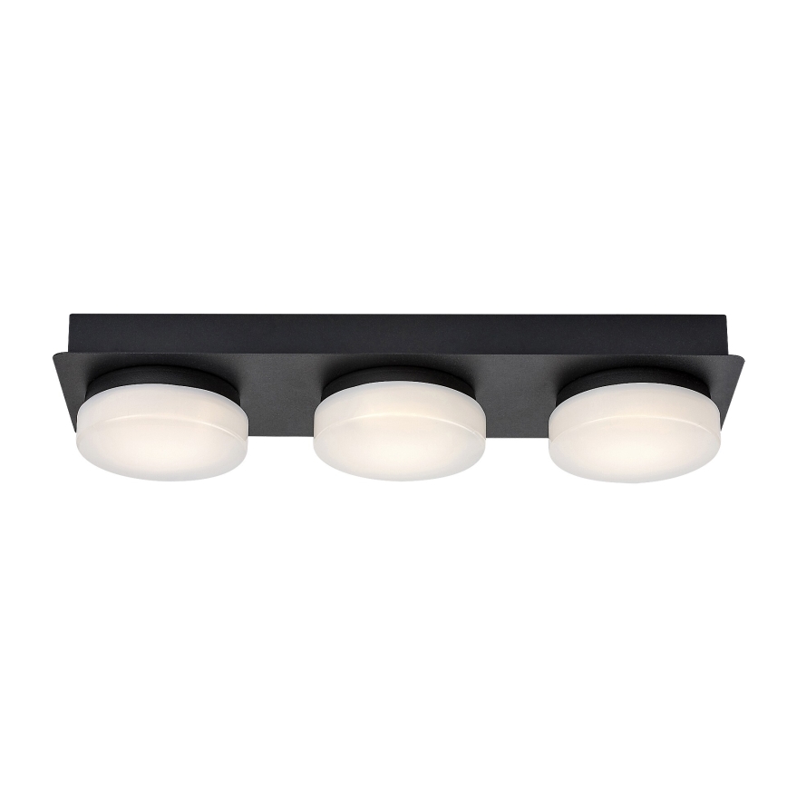Rabalux - LED taklampa för badrum 3xLED/6W/230V IP44 svart