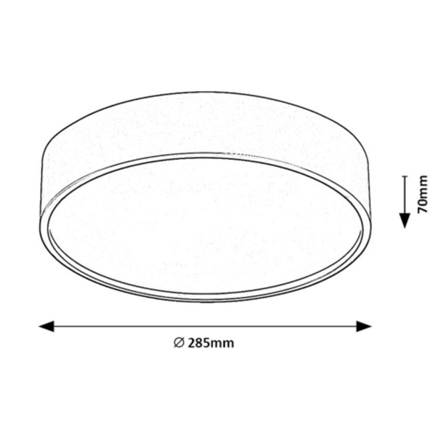 Rabalux - LED taklampa med sensor LED/19W/230V IP44 4000K diameter 28,5 cm vit