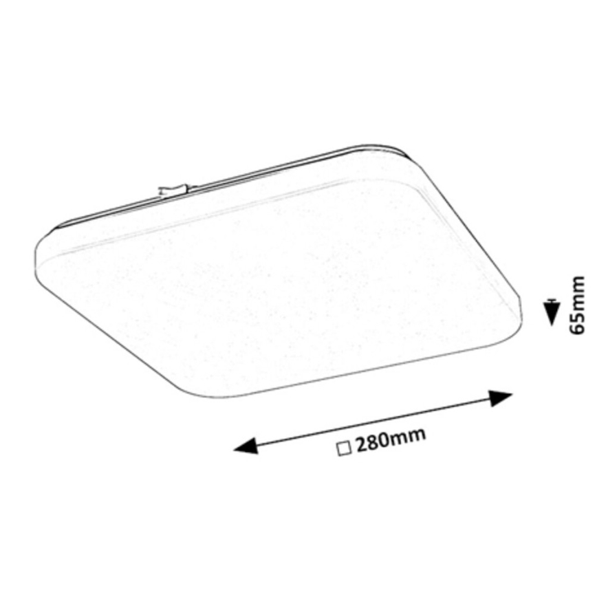 Rabalux - LED taklampa med sensor LED/12W/230V 4000K 28x28cm