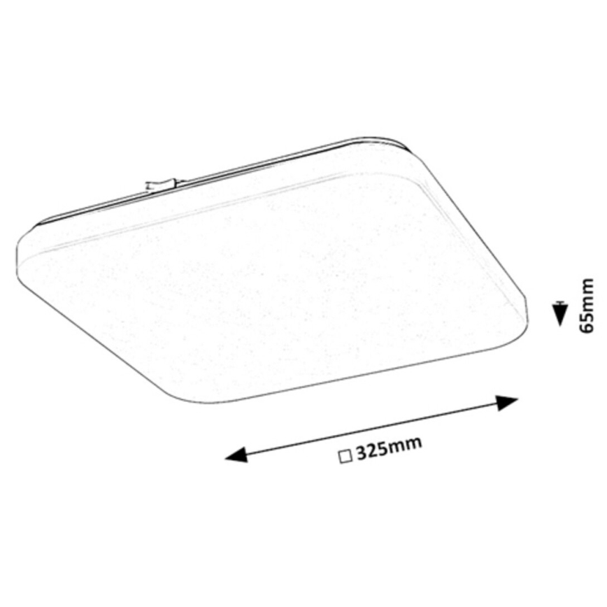 Rabalux - LED taklampa med sensor LED/20W/230V 4000K 32x32cm