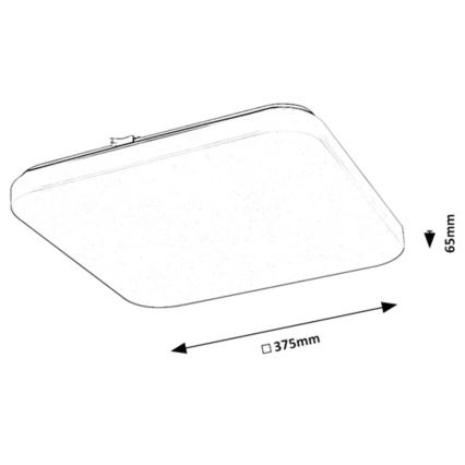 Rabalux - LED taklampa med sensor LED/24W/230V 4000K 37x37cm