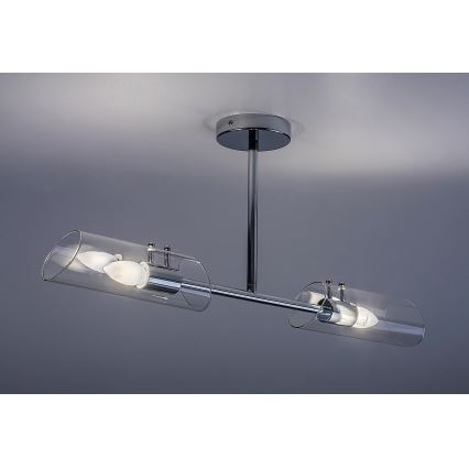 Rabalux - Badrum hängande ljuskrona 2xE14/12W/230V IP44 skinande krom
