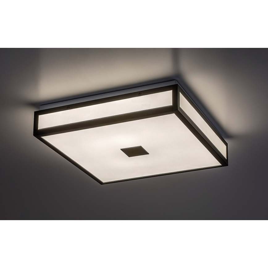 Rabalux - LED badrumstaklampa LED/18W/230V IP44 svart 30x30 cm