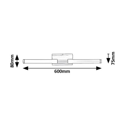 Rabalux - LED Vägglampa för badrum LED/8W/230V 4000K IP44