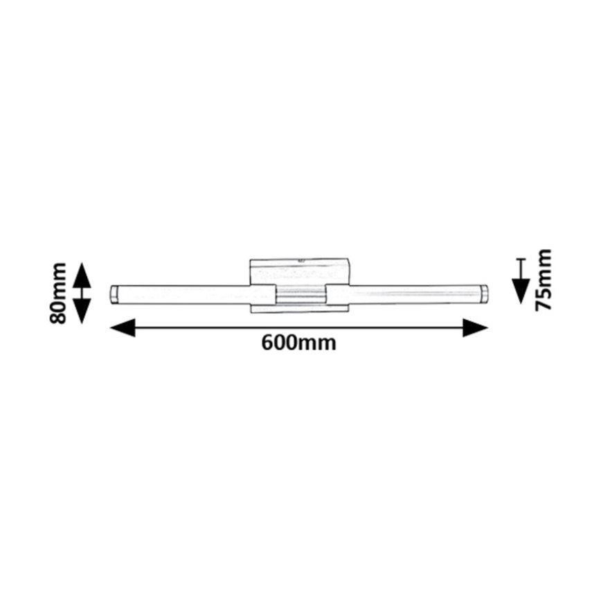 Rabalux - LED Vägglampa för badrum LED/8W/230V 4000K IP44