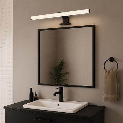 Rabalux - LED-spegelbelysning för badrum LED/9W/230V IP44 60 cm svart