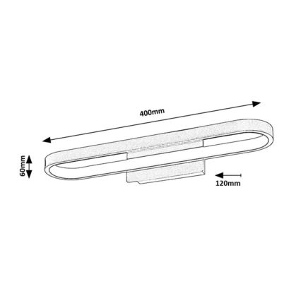 Rabalux - LED-belysning för badrumsspegel LED/15W/230V IP44 40 cm