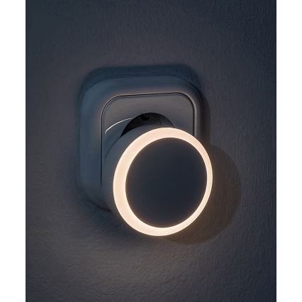 Rabalux - LED Nattlampa för uttag med skymningssensor LED/0,3W/230V 3000K
