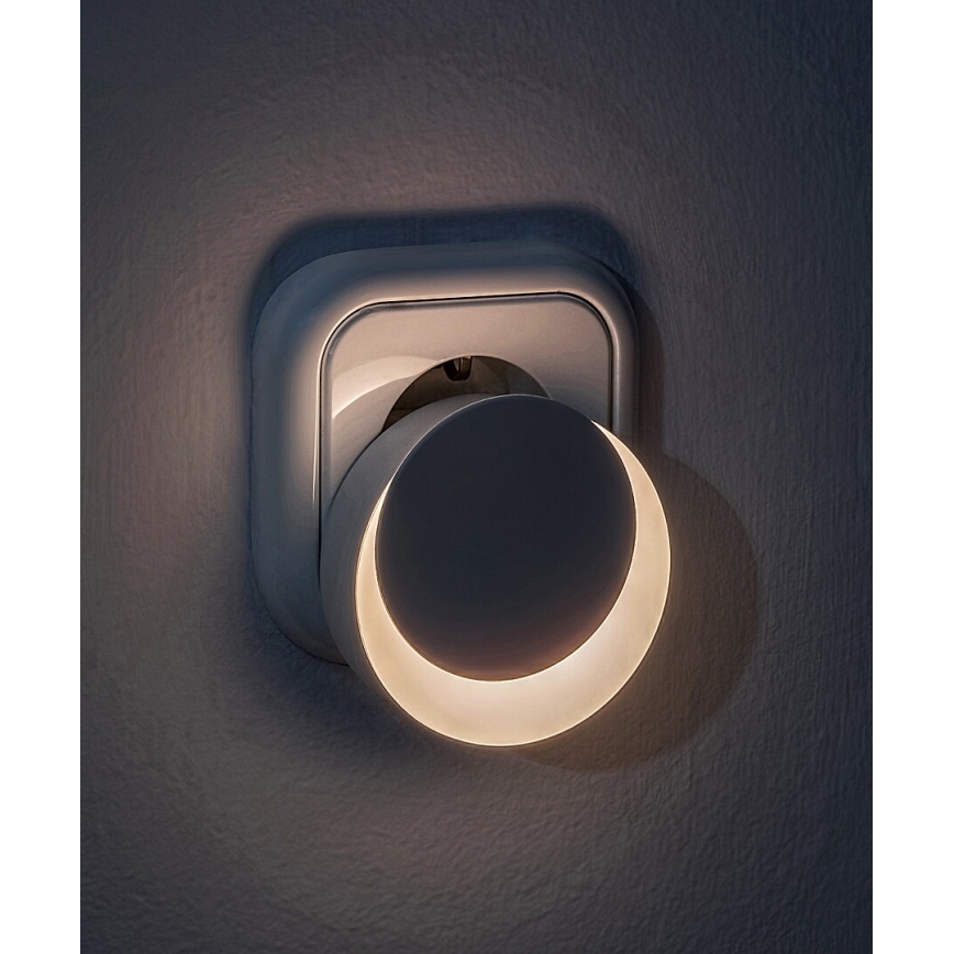 Rabalux - LED Nattlampa för uttag med skymningssensor LED/0,3W/230V 3000K