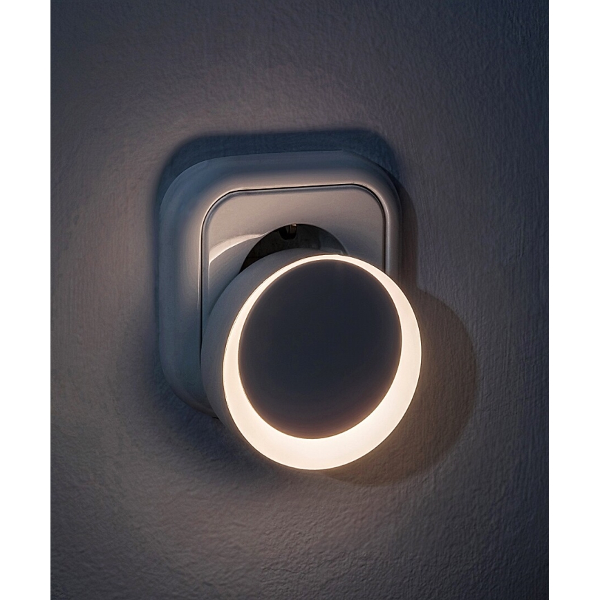 Rabalux - LED Nattlampa för uttag med skymningssensor LED/0,3W/230V 3000K