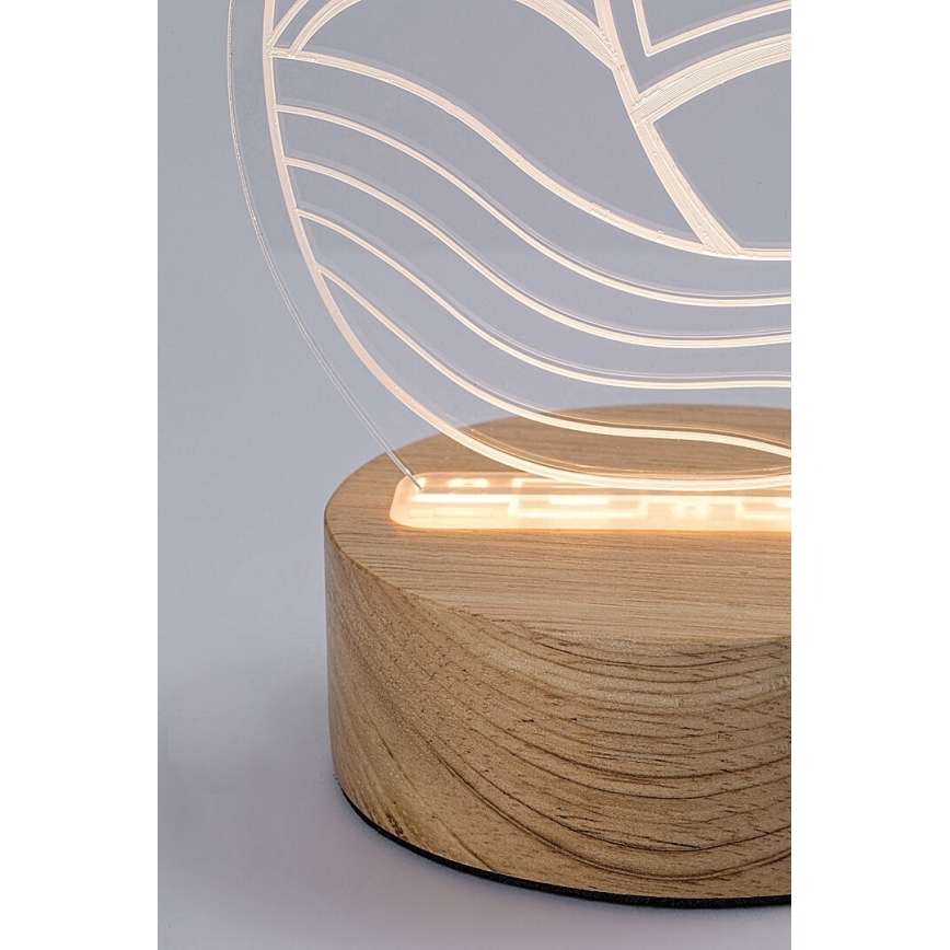 Rabalux - LED-bordslampa för barn LED/2W/5V 3000K båt bok