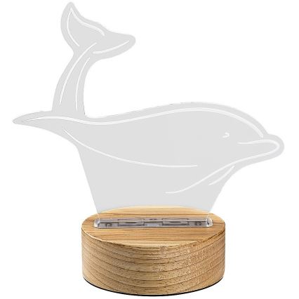 Rabalux - LED-bordslampa för barn LED/2W/5V 3000K dolphin bok