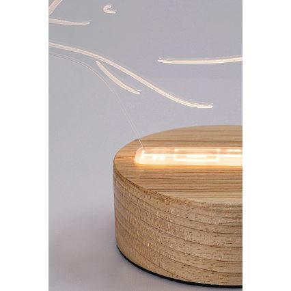Rabalux - LED-bordslampa för barn LED/2W/5V 3000K dolphin bok