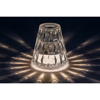 Rabalux - LED RGB Ljusreglerad uppladdningsbar bordslampa LED/2W/5V 3000K