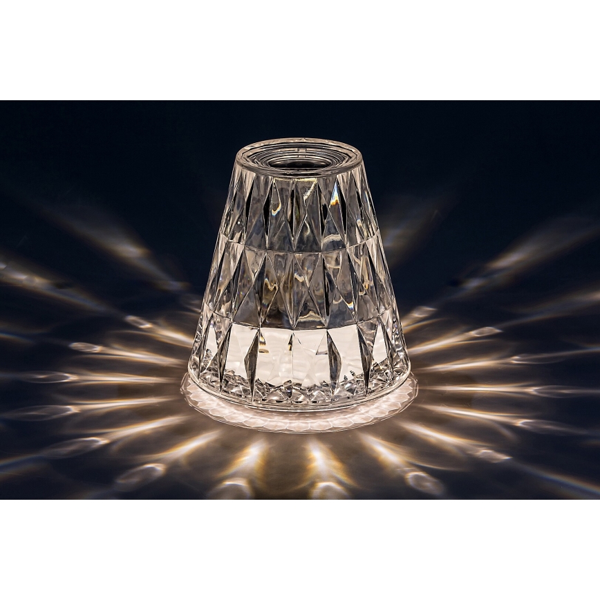Rabalux - LED RGB Ljusreglerad uppladdningsbar bordslampa LED/2W/5V 3000K