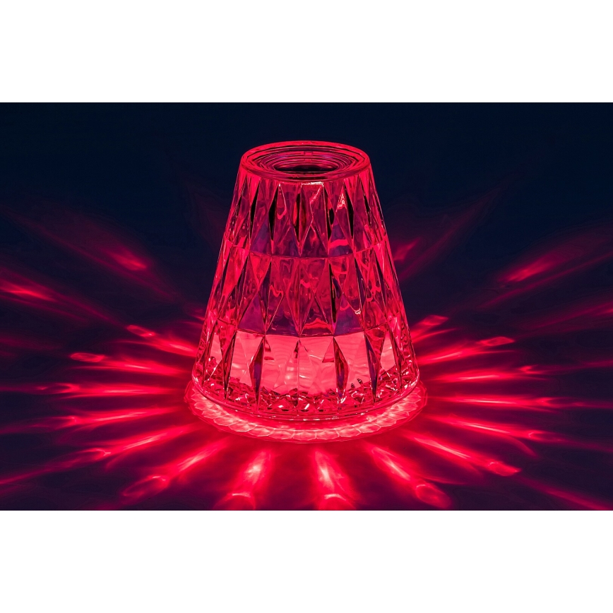 Rabalux - LED RGB Ljusreglerad uppladdningsbar bordslampa LED/2W/5V 3000K