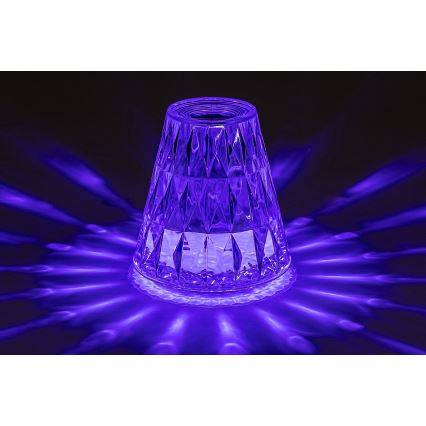 Rabalux - LED RGB Ljusreglerad uppladdningsbar bordslampa LED/2W/5V 3000K