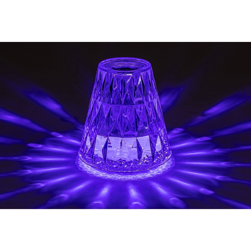 Rabalux - LED RGB Ljusreglerad uppladdningsbar bordslampa LED/2W/5V 3000K
