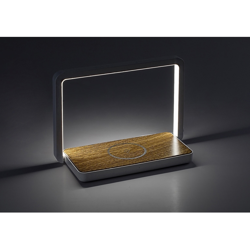 Rabalux - LED Dimbar bordslampa med trådlös laddare LED/4W/5V 3000K