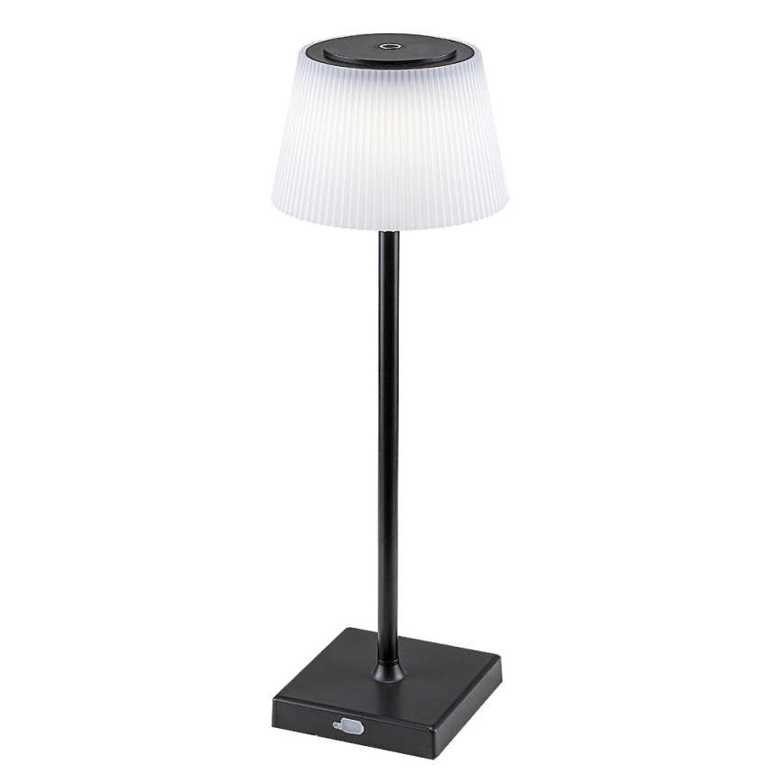 Rabalux - LED Ljusreglerad uppladdningsbar bordslampa LED/4W/3,7V 1800 mAh 3000-5000K IP44 svart