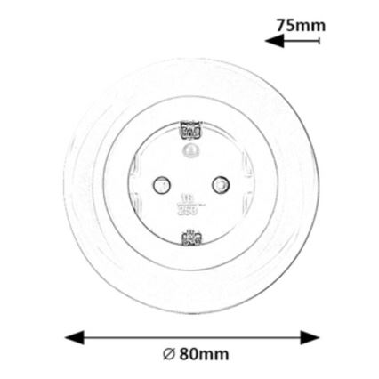 Rabalux - LED RGB Uttag med belysning LED/0,54W/230V 3000K