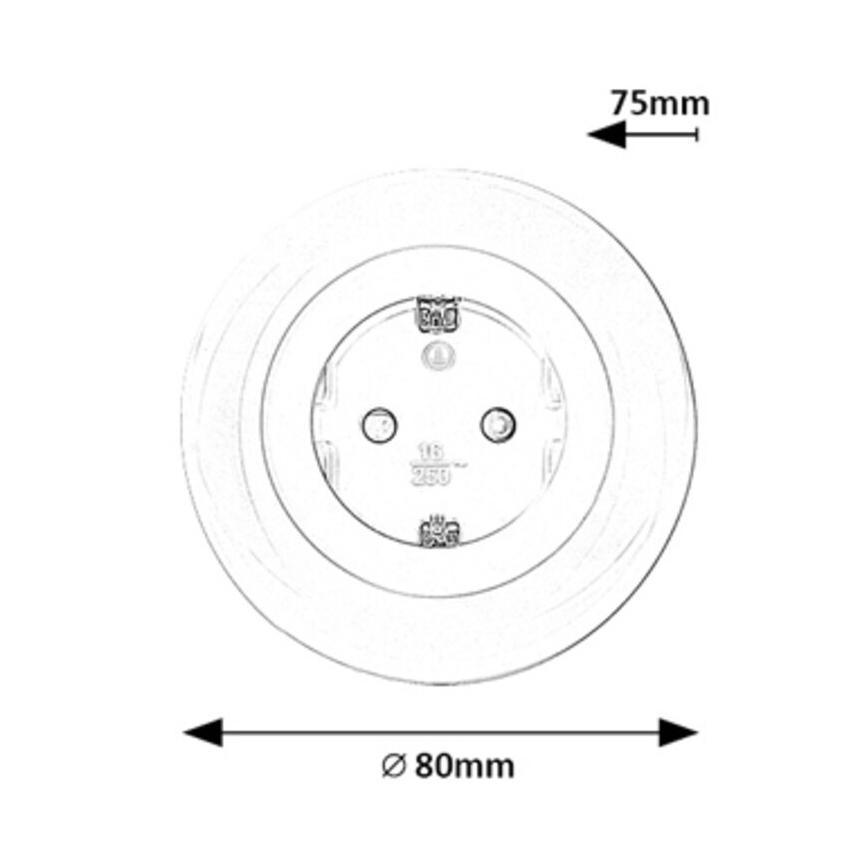 Rabalux - LED RGB Uttag med belysning LED/0,54W/230V 3000K