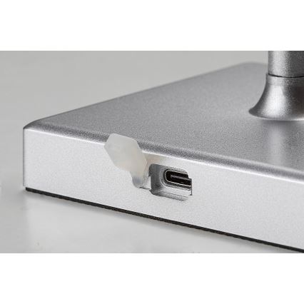 Rabalux - LED Ljusreglerad uppladdningsbar bordslampa LED/4W/3,7V 1800 mAh 3000-5000K IP44 silver