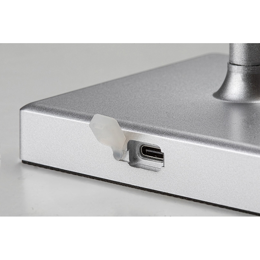 Rabalux - LED Ljusreglerad uppladdningsbar bordslampa LED/4W/3,7V 1800 mAh 3000-5000K IP44 silver