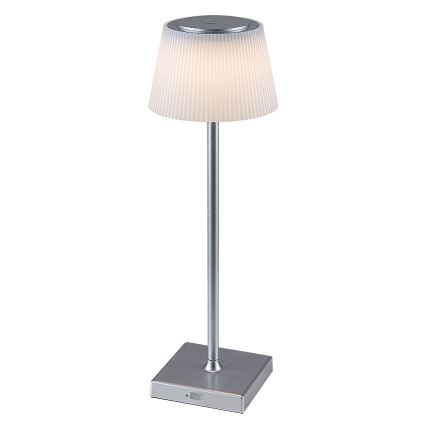 Rabalux - LED Ljusreglerad uppladdningsbar bordslampa LED/4W/3,7V 1800 mAh 3000-5000K IP44 silver