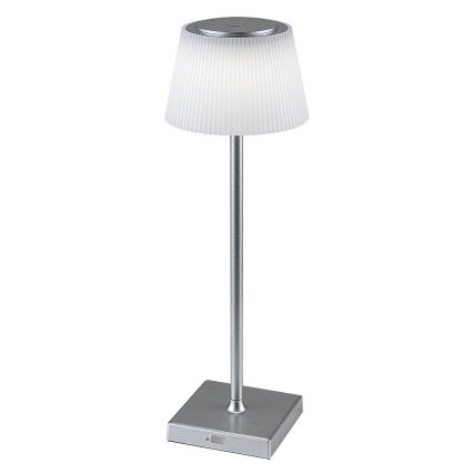 Rabalux - LED Ljusreglerad uppladdningsbar bordslampa LED/4W/3,7V 1800 mAh 3000-5000K IP44 silver