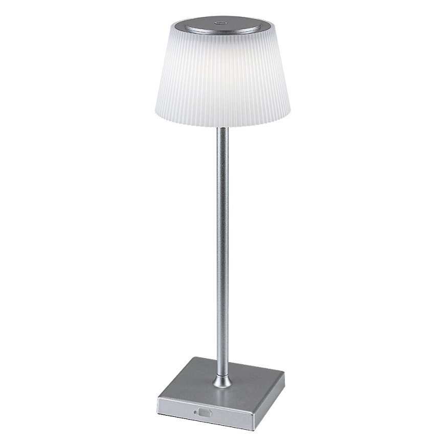 Rabalux - LED Ljusreglerad uppladdningsbar bordslampa LED/4W/3,7V 1800 mAh 3000-5000K IP44 silver