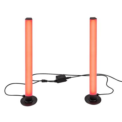 Rabalux - KIT 2x LED RGB Ljusreglerad bordslampa PACO LED/5W/5V + fjärrkontroll