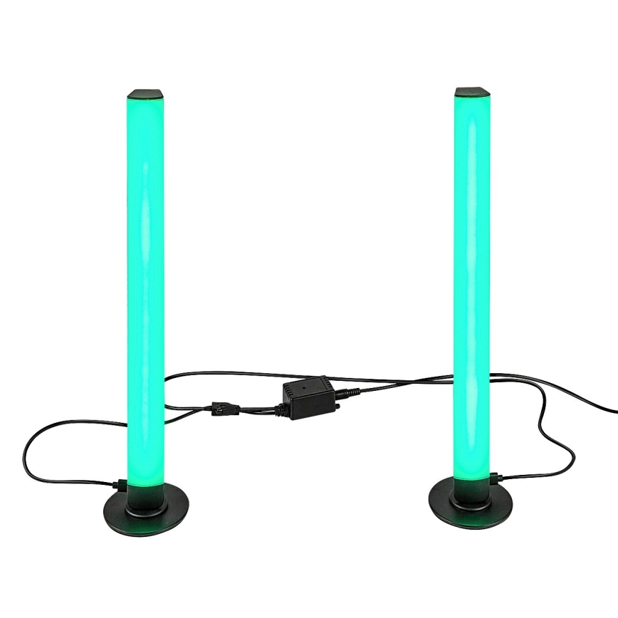 Rabalux - KIT 2x LED RGB Ljusreglerad bordslampa PACO LED/5W/5V + fjärrkontroll