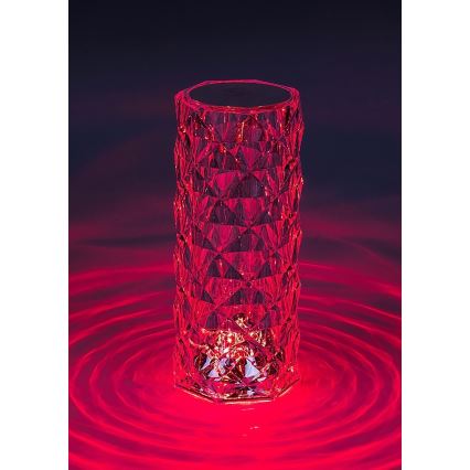 Rabalux 76015 - LED RGB Ljusreglerad bord rechargeable lampa SIGGY LED/1,5W/3,7V 800 mAh