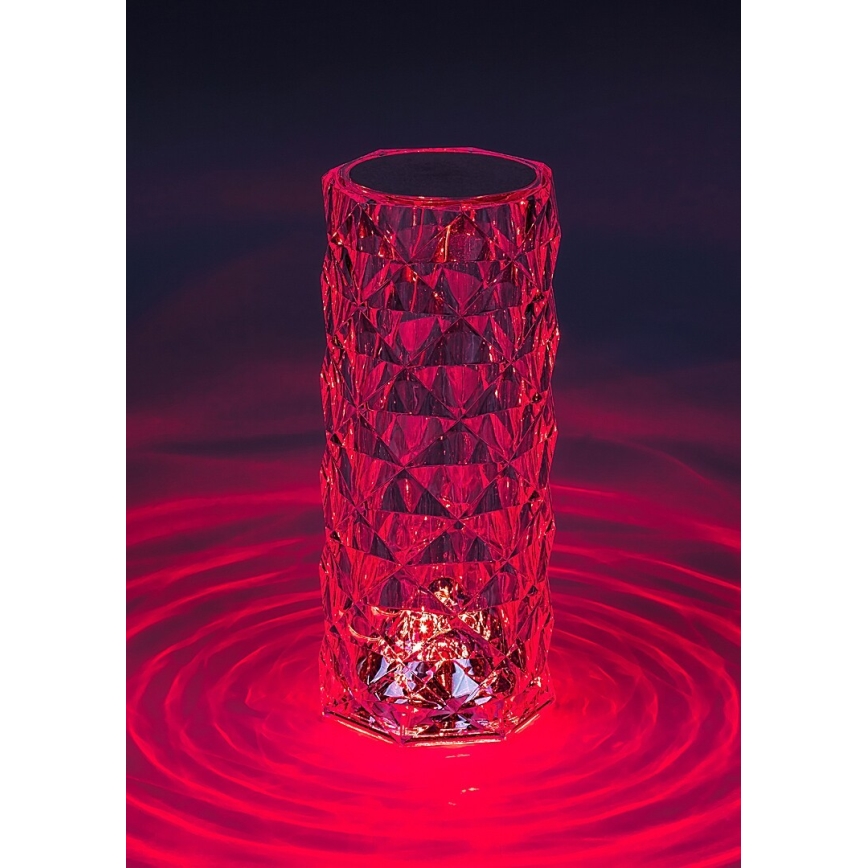 Rabalux 76015 - LED RGB Ljusreglerad bord rechargeable lampa SIGGY LED/1,5W/3,7V 800 mAh