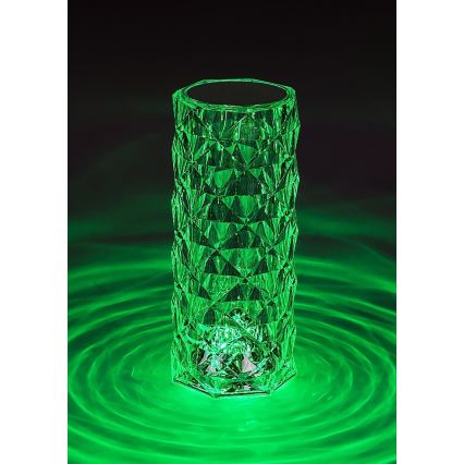 Rabalux 76015 - LED RGB Ljusreglerad bord rechargeable lampa SIGGY LED/1,5W/3,7V 800 mAh
