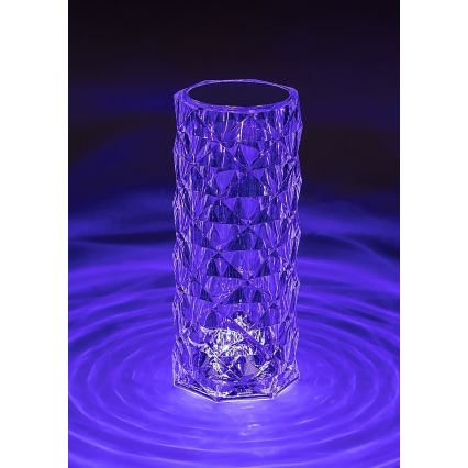 Rabalux 76015 - LED RGB Ljusreglerad bord rechargeable lampa SIGGY LED/1,5W/3,7V 800 mAh