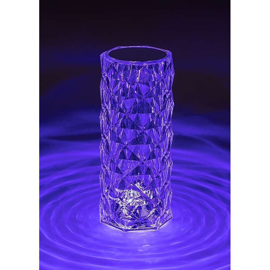Rabalux 76015 - LED RGB Ljusreglerad bord rechargeable lampa SIGGY LED/1,5W/3,7V 800 mAh