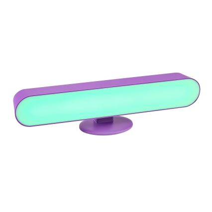 Rabalux - LED RGB Ljusreglerad bordslampa LED/3W/5V lila + fjärrkontroll