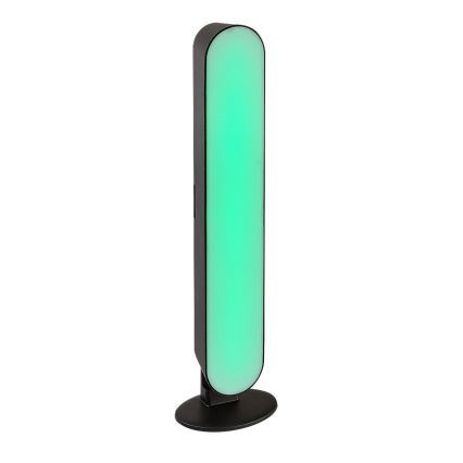 Rabalux - LED RGB Ljusreglerad uppladdningsbar bordslampa LED/3W/5V svart + fjärrkontroll