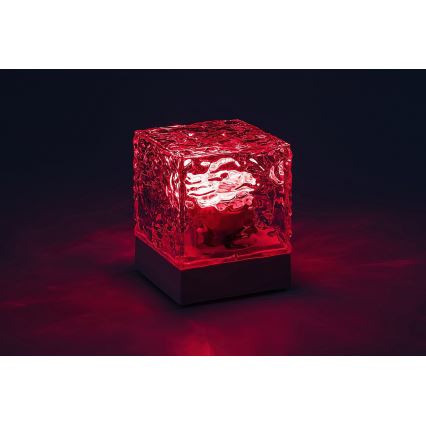 Rabalux - LED RGB Ljusreglerad uppladdningsbar bordslampa LED/1W/5V/3xAA + fjärrkontroll
