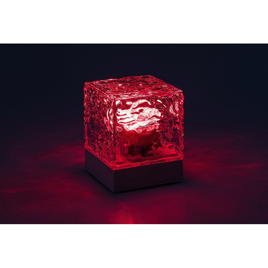 Rabalux - LED RGB Ljusreglerad uppladdningsbar bordslampa LED/1W/5V/3xAA + fjärrkontroll