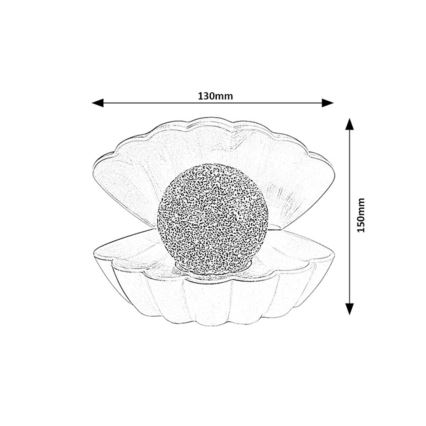 Rabalux - LED RGB Dekorationslampa LED/0,8W/3xAAA