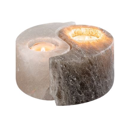 Rabalux - Saltlampa - ljusstake grå/vit