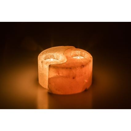 Rabalux - Saltlampa - ljusstake orange/vit