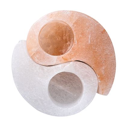 Rabalux - Saltlampa - ljusstake orange/vit